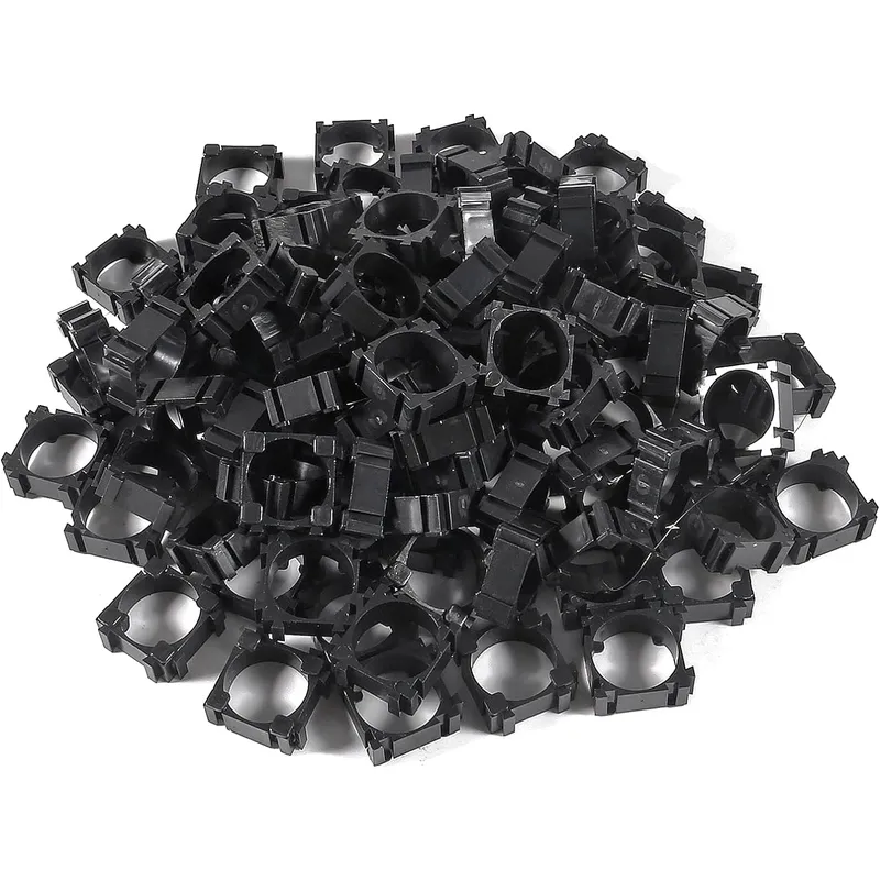 100pcs 18650 Lithium-Batterie halter, Kunststoff-Batterie pack halterung zylindrische Zelle Batterie Stand zellen abstands halter für DIY feste Batterie