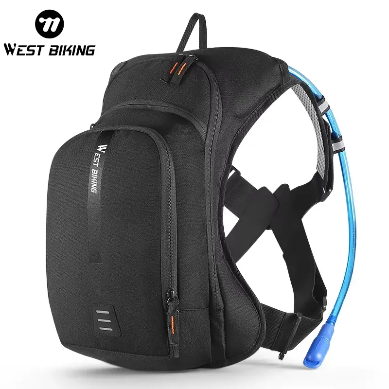 WEST BIKING 10L Ultraleichter Fahrradrucksack Ergonomischer Riemen MTB Rennradtasche mit Wasserbeutel Outdoor Wandern Klettertasche