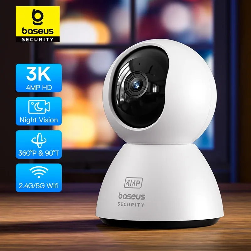 Baseus 4MP IP Kamera Smart 5G WIFI Sicherheit Kamera Indoor Hause Schutz PT 3K Hohe Klarheit Zwei-wege Audio Überwachung Kamera