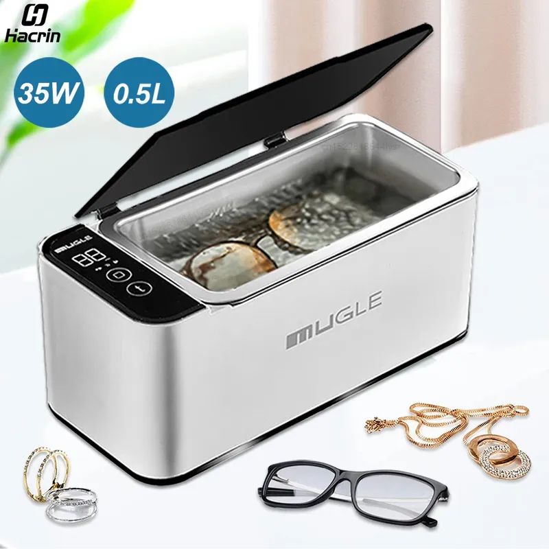 Ultraschallreiniger, Ultraschall-Brillenreinigungsmaschine für Brillen, Schmuck, Reiniger, 46 kHz, Hochfrequenz-Ultraschall-Waschbad