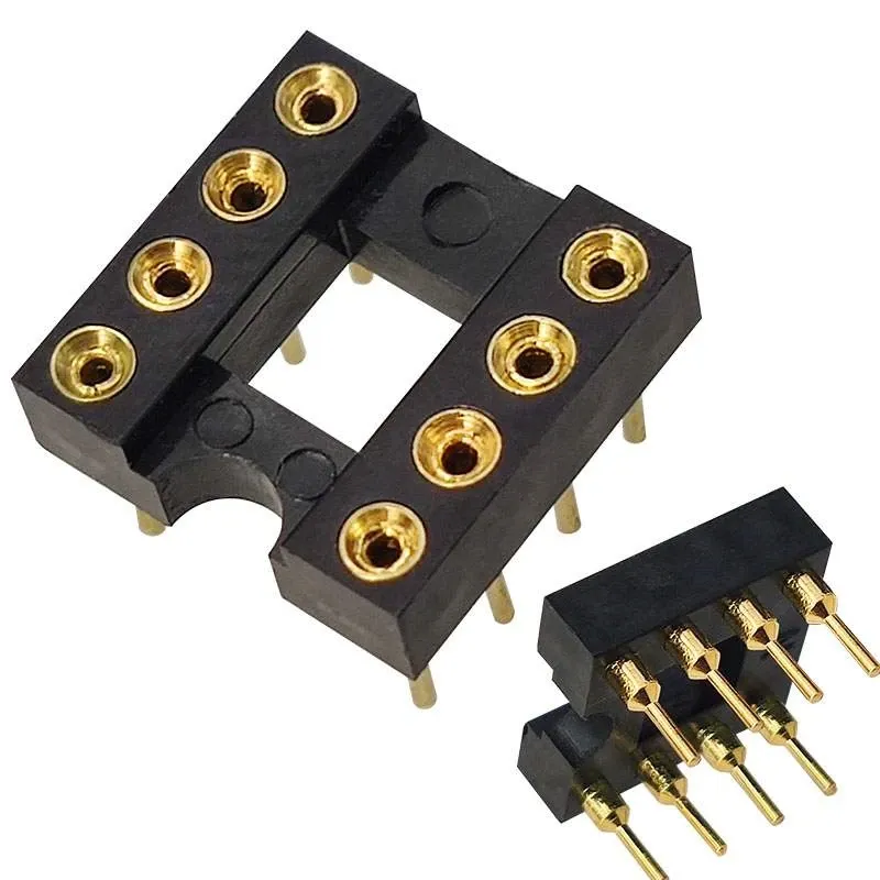 10 Stück vergoldeter DIP-8 gerader Stecker 2068D 49720HA 5532DD 4558d 8820 muses02 opa627 integrierte icnextron Seiko Verstärkerbuchse