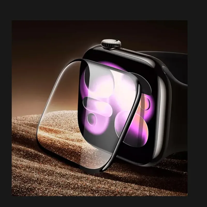 Displayschutzfolie für Apple Watch Serie 11-10-9-8-7-6 5 Se ultra-2 49 mm 41-45-42-46 mm 44 mm (nicht gehärtetes Glas) Filmzubehör