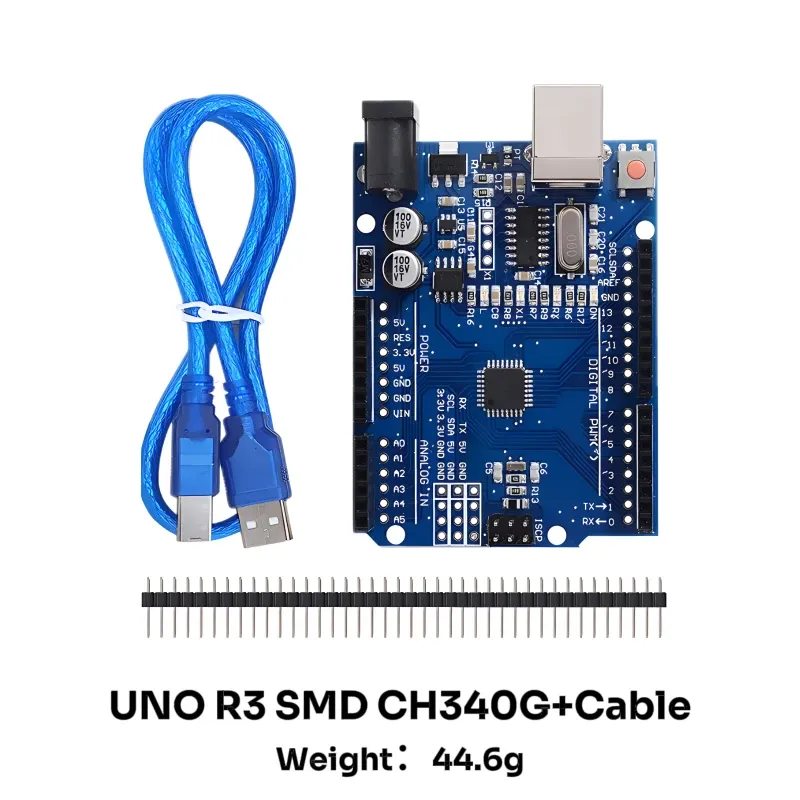 UNO R3 CH340G+MEGA328P SMD Chip 16Mhz für Arduino UNO R3 Entwicklungsboard USB-KABEL ATEGA328P Ein Satz