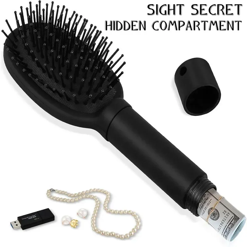 Creative Sight Geheimer Haarkamm ⁣ ⁣ ⁣ ⁣ Verstecktes Aufbewahrungsfach, Reise-Umleitung, sicherer Behälter, versteckt Bargeld, Ring, Halskette, Schlüssel
