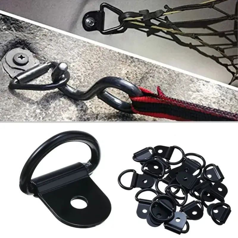 10 Stück D-Ringe zum Binden von Ankern, Ring-Zughaken, Edelstahl-Zurrring, Last passend für Auto, Boot, Fracht, Anhänger, Fahrzeuge, Wohnmobil, Van