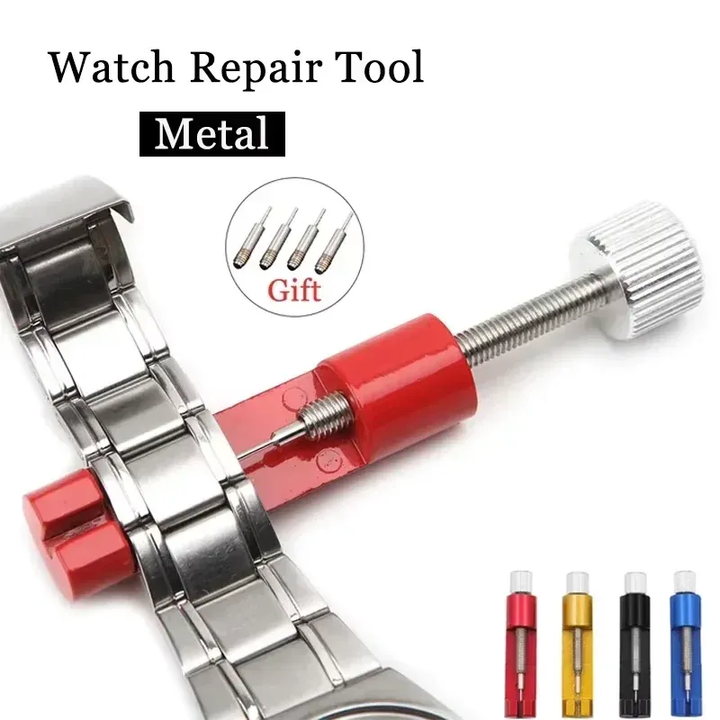Metall-Uhren-Reparatur-Werkzeug zum Einstellen des Uhrenarmband-Werkzeugs mit Uhrenstift, Armband-Verbindungsstift-Werkzeug, Entferner, einfach zu entfernendes Einstellen
