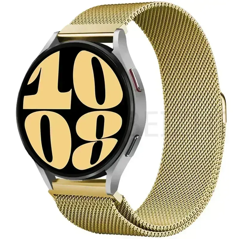 20 mm für Samsung Galaxy Watch 7-5-pro-6-4-Classic/active 2 22 mm Milanaise-Schlaufenband Metall-Magnetarmband Huawei GT 4-2e Armband