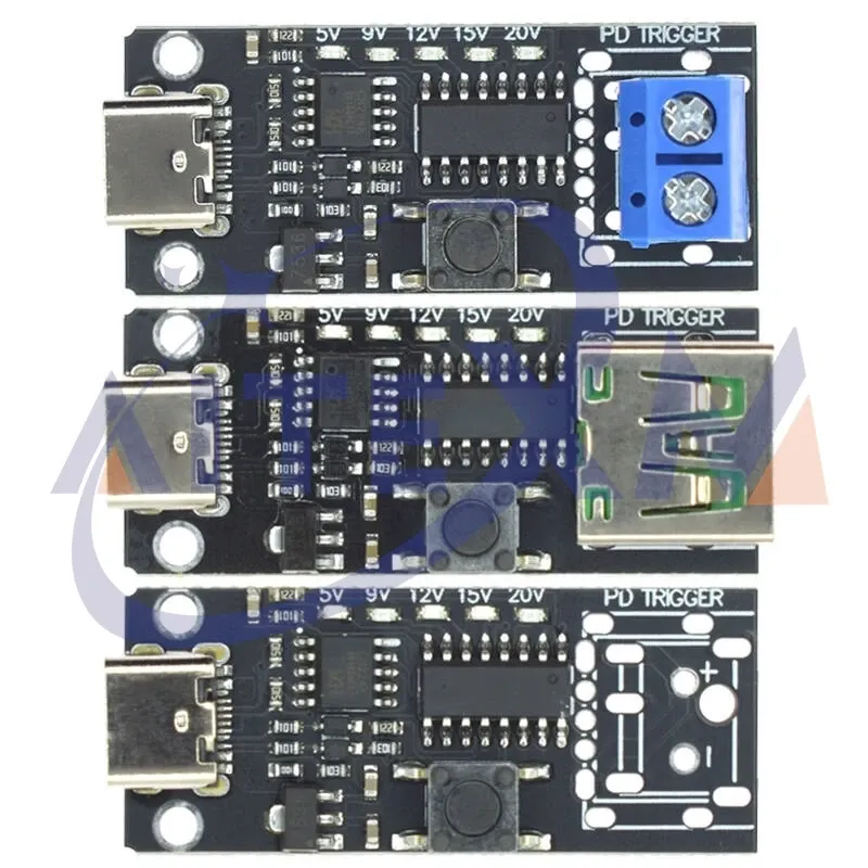 100W 5A USB-C Schnelllade-Triggerplatinenmodul PD/QC Decoy Board Schnellladung USB Typ-C PD 2.0 3.0 Boost-Leistungsmodul CMTPD