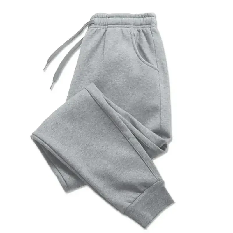 Herren Freizeithose Herbst Winter Fleece Jogginghose Männer Laufhose Sport Gym Hose Mode Einfarbig Workout Lange Hose
