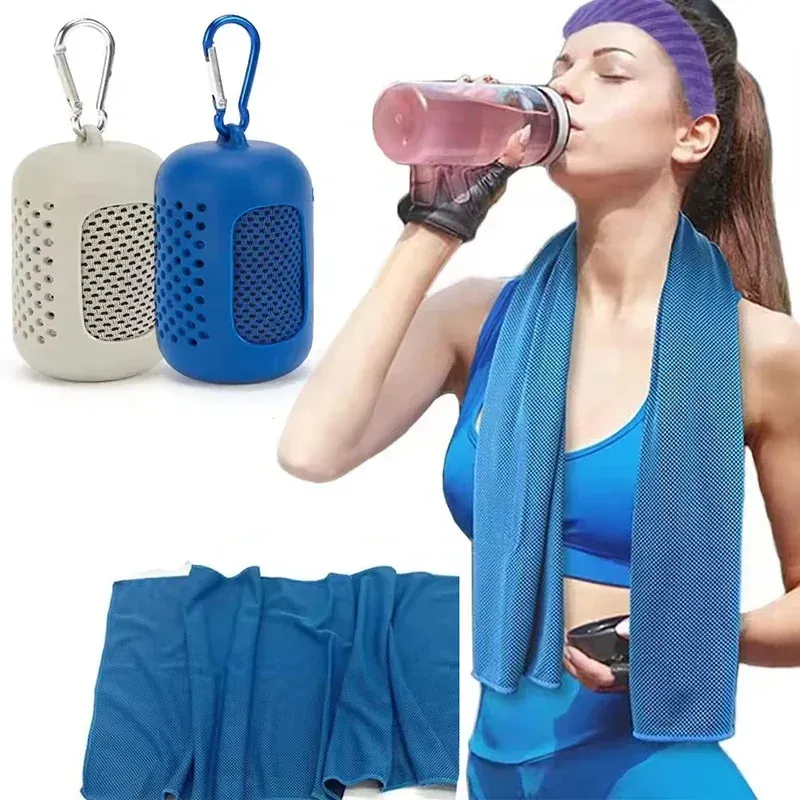 Outdoor Schnell Trocknend Übung Kühlung Eis Handtuch Outdoor Fitness Lauf Übung Handtuch Schwimmen Zubehör
