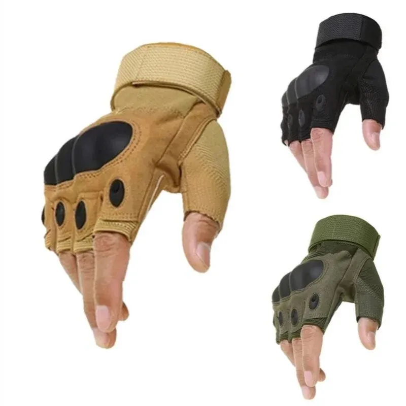 Halb finger Männer handschuhe Outdoor militärische taktische Handschuhe Sports chießen Jagd Airsoft Motorrad Fahrrad handschuhe
