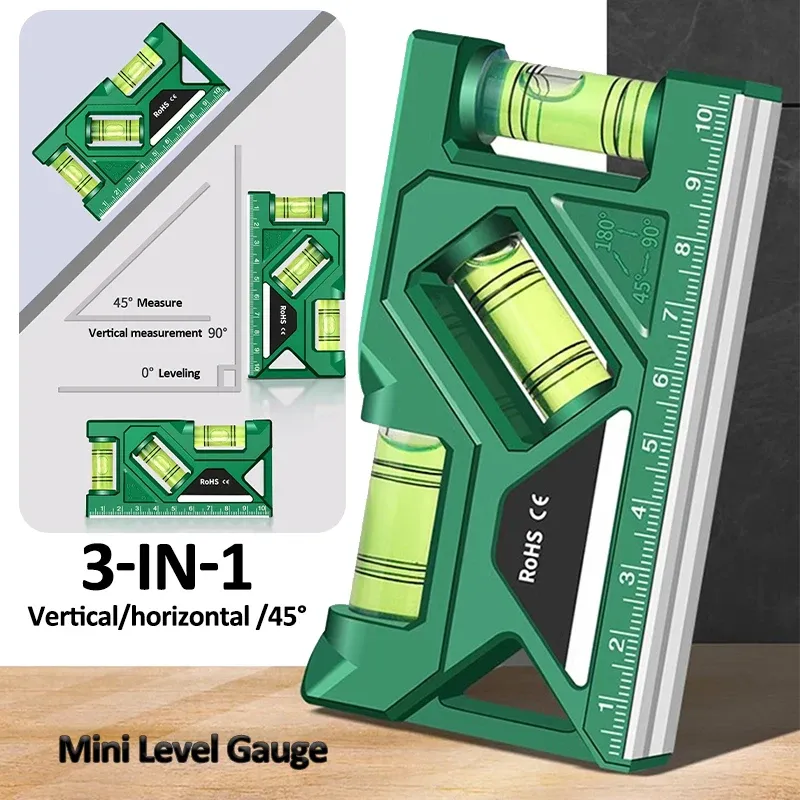 Mini-Füllstand anzeige hochpräzise horizontale vertikale Messung metrisches Lineal Winkelmesser Home tragbare magnetische Taschen füllstand anzeige