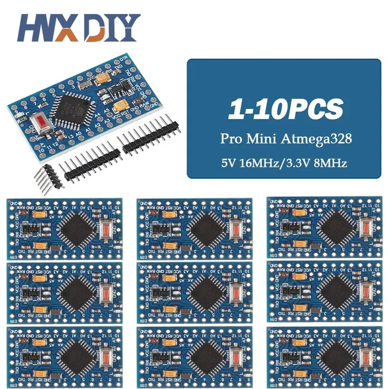 1-10 stücke Pro Mini 328 Atmega328P 3,3 V 5 V 16 MHZ ATMEGA328 328 P Mini ATMEGA328 5 V/16 MHz Für Arduino Kompatibel Für Nano Modul