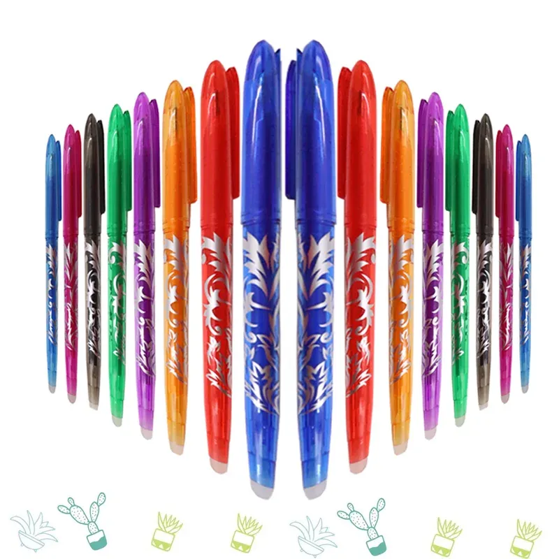 8/4 Stück löschbarer Gelstift, mehrfarbig, 0,5 mm Spitze, Malerei, Schreiben, Zeichnen, Schule, Schwarz, Blau, Rot, Rosa, Orange, Grün, Lila, Hellblau