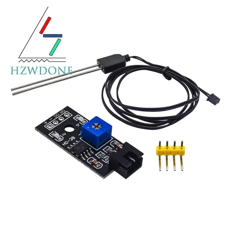 Bodenfeuchtigkeitssensor und Bodendetektormodul Bodenfeuchtetest Bodenfeuchtigkeitstest Korrosionsbeständigkeitssonde für Arduino