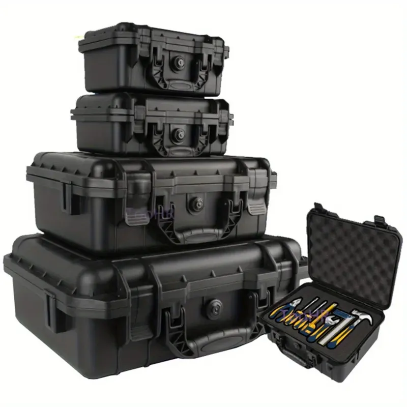 1pc Wasserdichte Harte Tragetasche Tasche Werkzeug Fall Mit Vorgeschnittenen Schwamm Lagerung Box Sicherheit Schutz Organizer Hardware Toolbox
