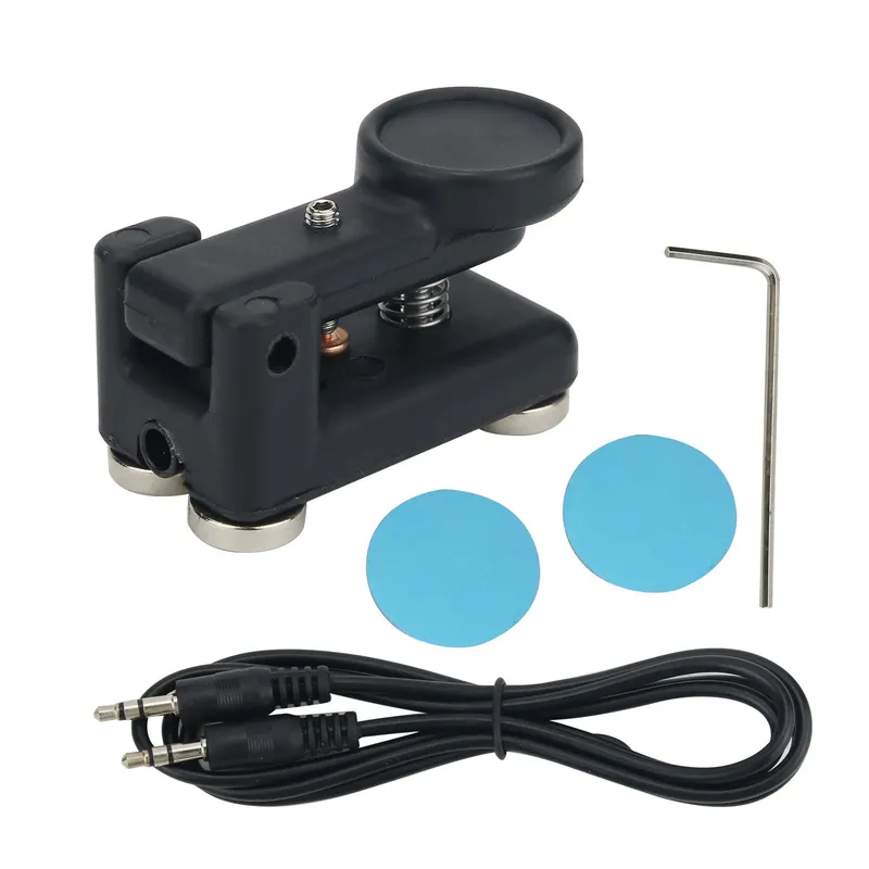 1set tragbare manuelle elektrische schlüssel kurzwelle radio cw morse basis magnetische QU-4525 40*30*20mm elektrische ausrüstung liefert