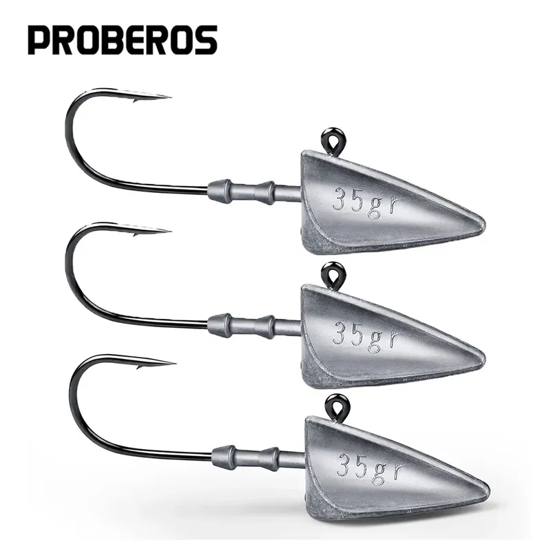 5 stücke Dreieck Jig Kopf Angelhaken 7g 10g 15g 21g 28g 35g mit Scharfen Haken angelhaken Angelausrüstung Getriebe Tackle Zubehör