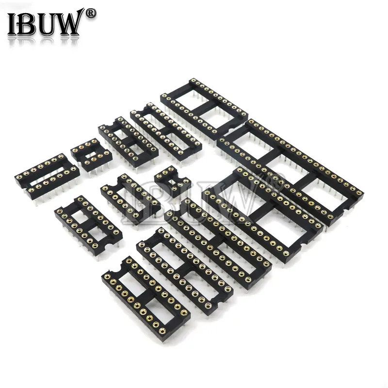 10PCS Runde Loch IC buchse Stecker DIP 6 8 14 16 18 20 24 28 40 pin Buchsen DIP6 DIP8 DIP14 DIP16 DIP18 DIP20 DIP28 DIP40 PIN