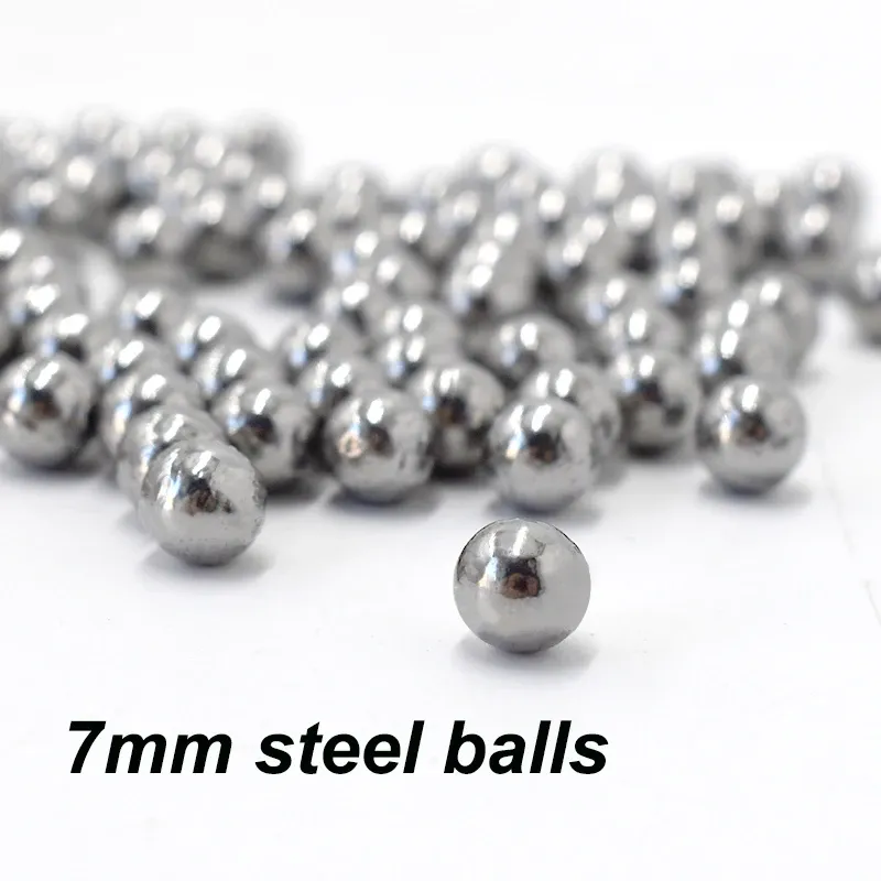 7mm Stahlkugeln Schleuder Jagd Zubehör High-carbon Stahl Schleuder Ball Katapult Jagd Munition Bogen Bogenschießen