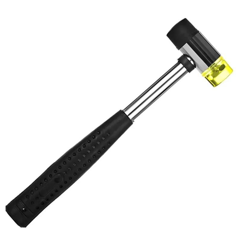 1PC 25mm Double Face Soft Tap Gummihammer Multifunktionales Handwerkzeug mit Hartplastik und rutschfestem Griff für Präzisionsarbeiten