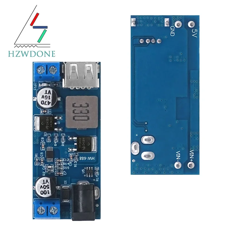 DC-DC 24V/12V Zu 5V 5A Step Down Netzteil Buck Converter Ersetzen LM2596S Einstellbare USB Step-down Lade Modul Für Telefon