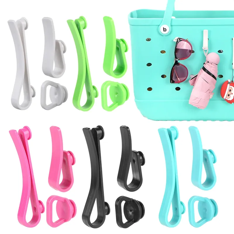3 Teile/satz Kunststoff Haken Mehrzweck Einsatz Charm Haken Universal Schlüssel Halter Organizer für Bogg Tote Tasche