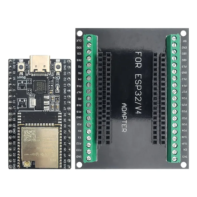 ESP32-Entwicklungsplatine mit 2,4-G-Antennenanschluss-Erweiterungsplatinen-Kit ESP32-32U BT WLAN-Modul Typ C 38PIN CP2102 ESP32-DevKitC