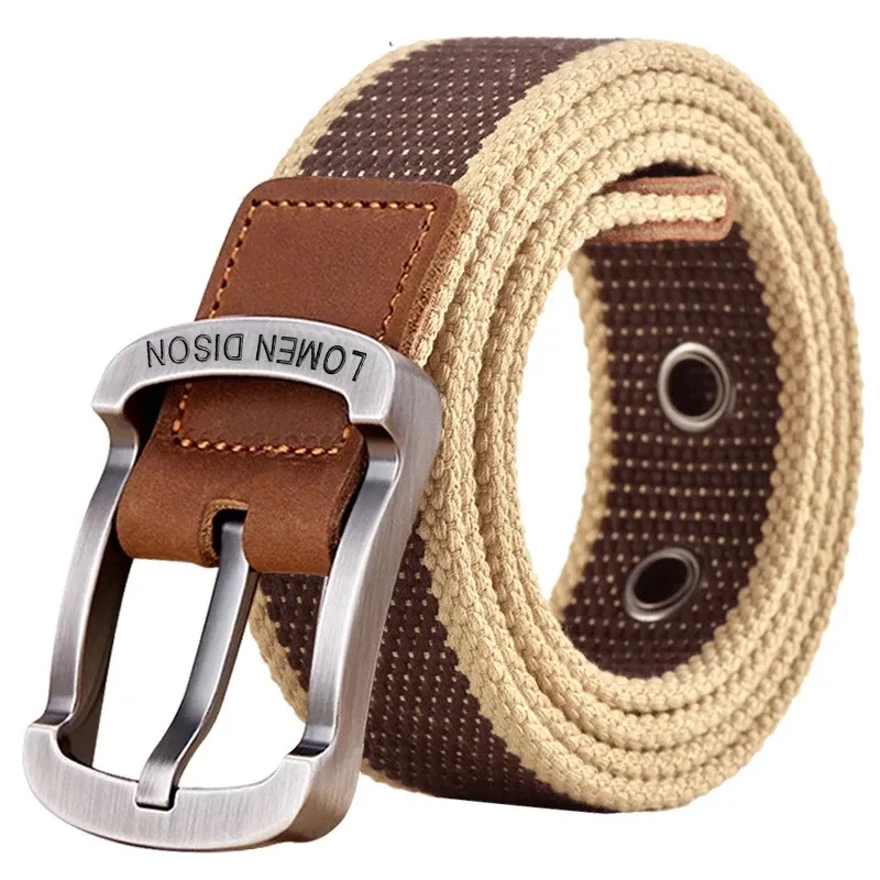Taktische Leinwand männer Gürtel Mode Lässig Alle-spiel Jeans Zubehör Gürtel Outdoor Sport Jagd Nylon Pin Schnalle Bund