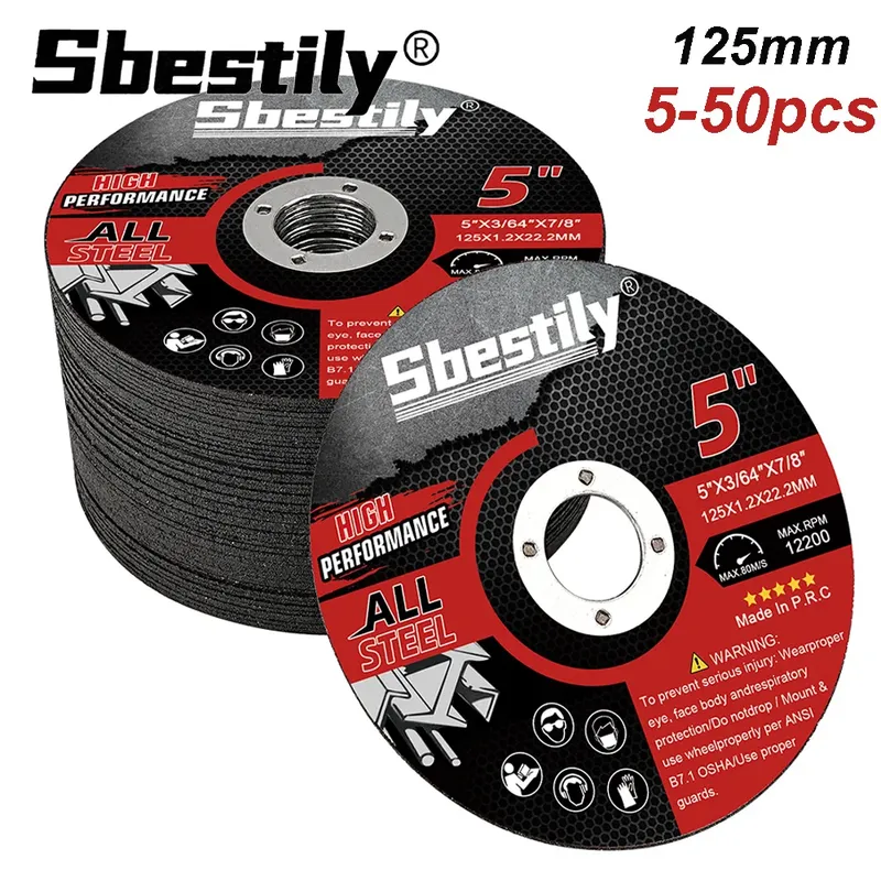 50-3 stücke 125mm Kreissäge blatt Schleif scheibe 5 "Metalls ch neids cheibe Winkels chl eifer Zubehör für Holz Eisen Metall PVC-Schnitt