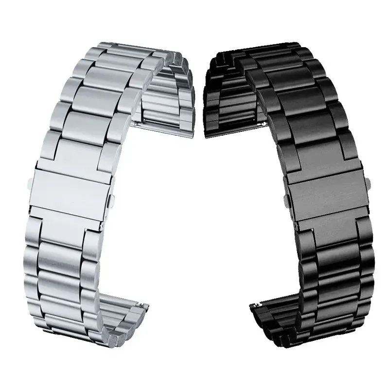 Stahl-Uhrenarmband für Samsung Gear S5 S4 S3 Frontier Classic Uhrenarmband HUAWEI Zubehör 20 mm 22 mm Uhrengürtel
