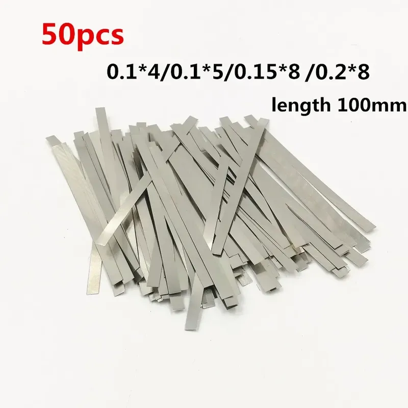 50 stücke Vernickelt Stahlband Nickel Platte Strap Streifen Blätter Für 18650 Batterie Spot Schweißen Maschine Schweißer Spot Schweißer