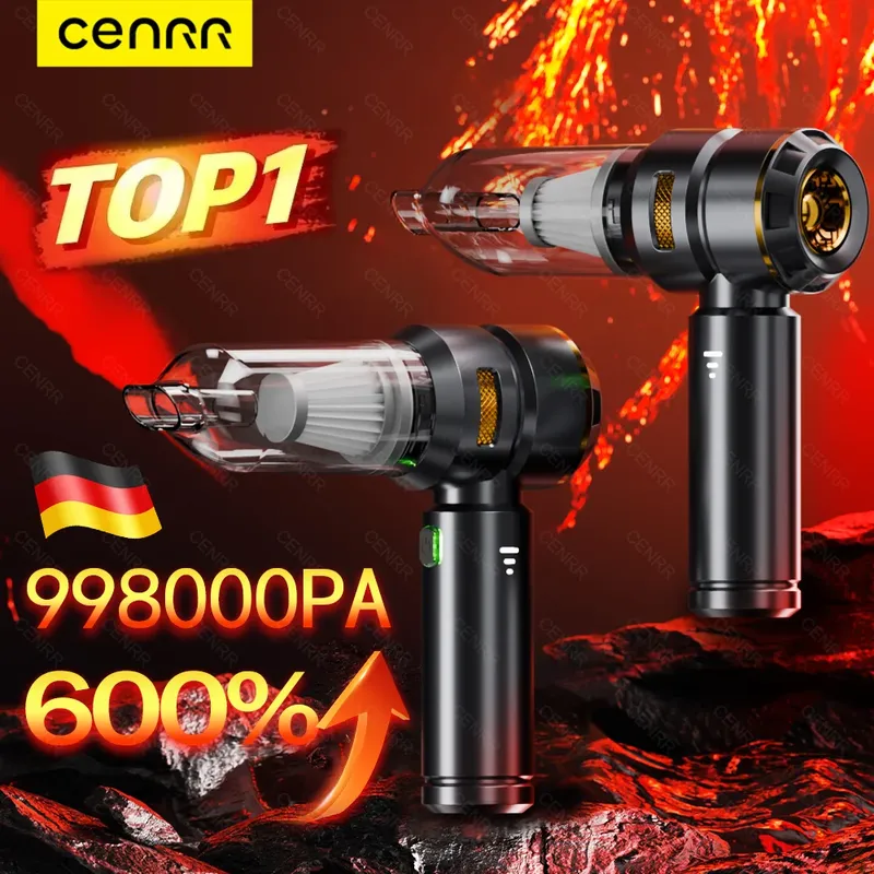 CENRR 998000 PA Auto Staubsauger Leistungsstarke Tragbare Handheld Staubsauger Für Auto Drahtlose Reiniger Roboter Auto Zubehör