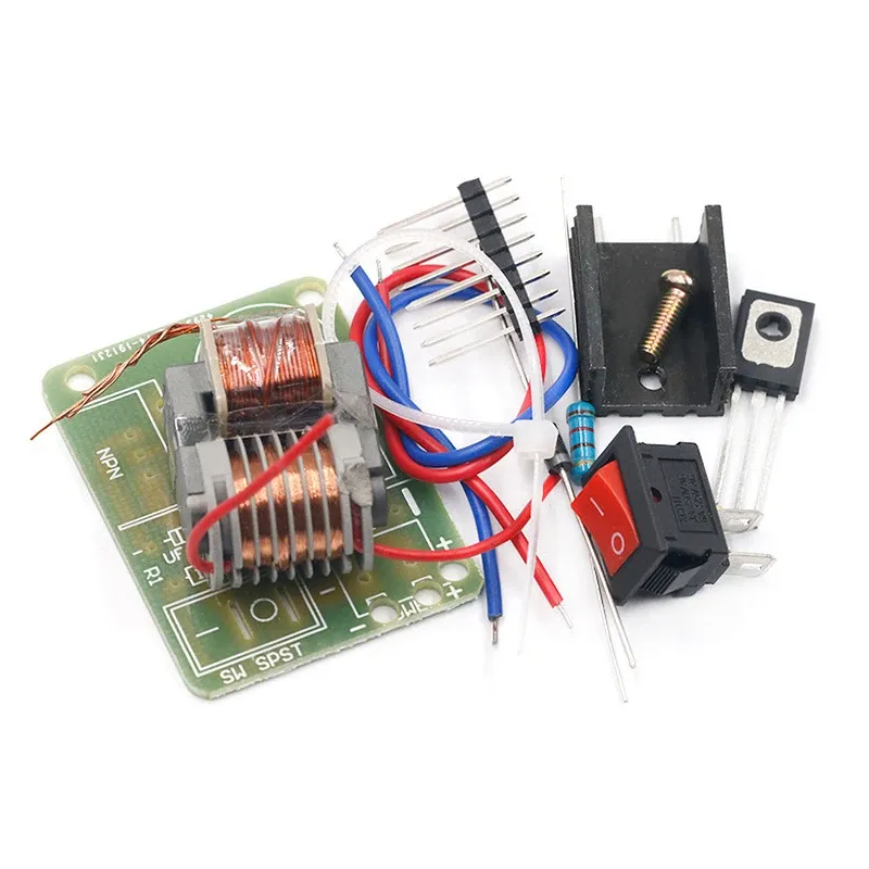 15 kV Hochfrequenz-DC-Hochspannungs-Lichtbogen-Zündgenerator, Wechselrichter, Boost, Step Up 18650, DIY-Kit, U-Kern-Transformator-Suite, 3,7 V