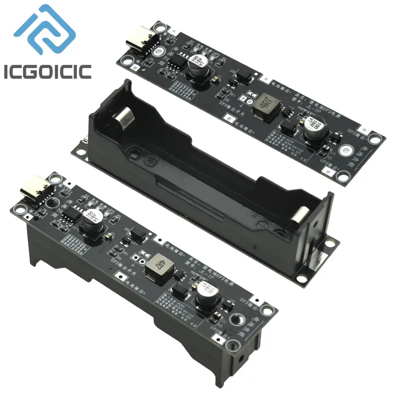 5 V 9 V 12 V Typ-C 18650 Lithium-Batterie-Boost-Aufwärtsmodul USV unterbrechungsfreie Stromversorgung Ladung Entladung gleichzeitig 1 A