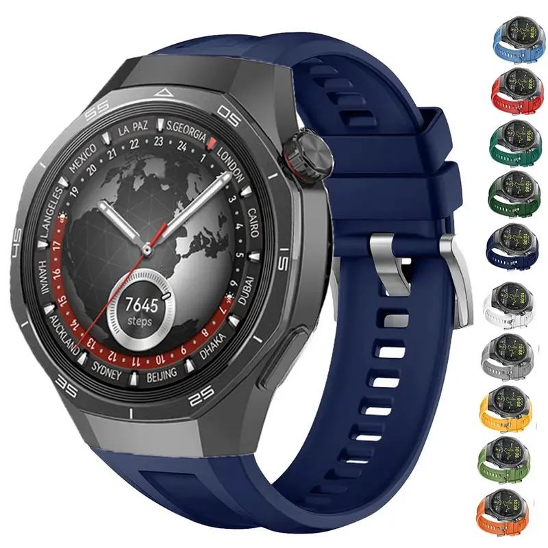 Silikon Strap Für Huawei Uhr GT 5 Pro 46mm 22mm Weiche Sport Armband Für Huawei Uhr GT 5 4 3 2 2e 46mm Smart Uhr Armband