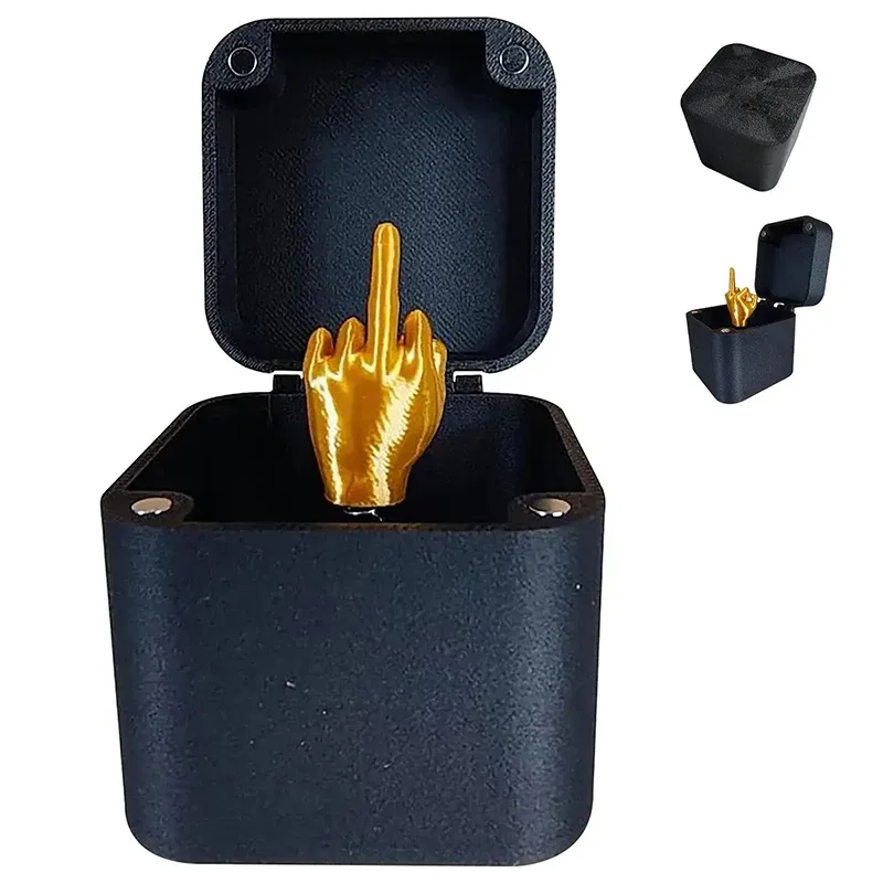 Interessantes Streich-Geschenk, Mittelfinger im Karton, lustige kreative Geschenke, Büro-Schreibtisch-Dekoration, Heimdekoration, Geschenke für Gäste