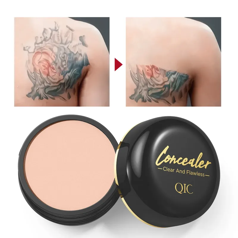 Wasserfester Concealer mit vollständiger Abdeckung für Tätowierungen und Narben – natürliche Finish-Grundierung für alle Hauttöne und Arten