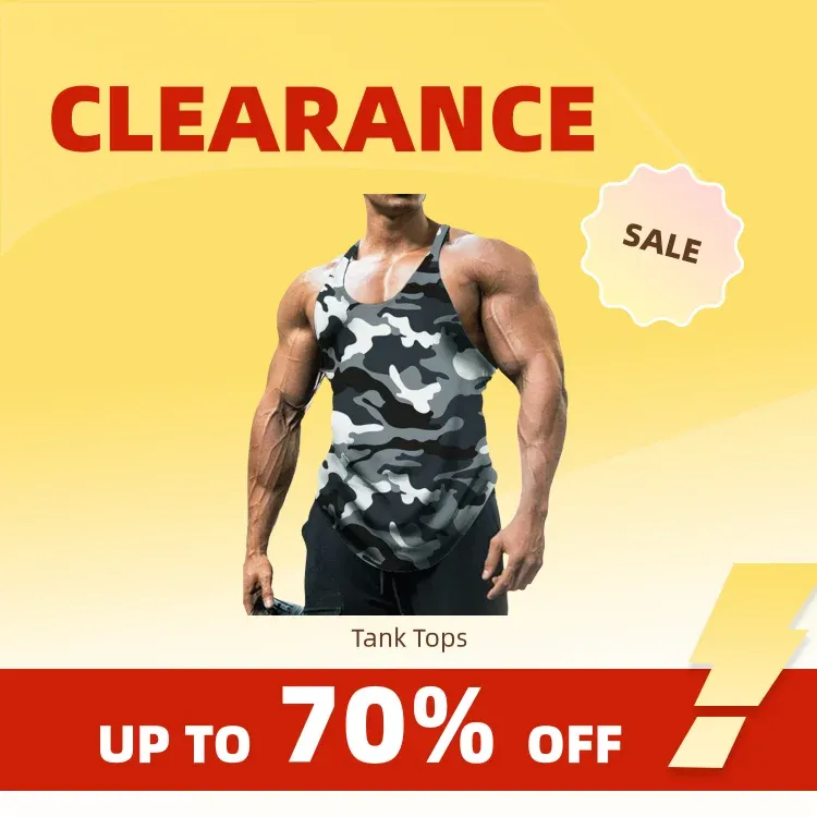 Clearance_Männer dünne Tarnung ärmellose Vintage Sport Fitness Trainingsweste_Continuous Updates