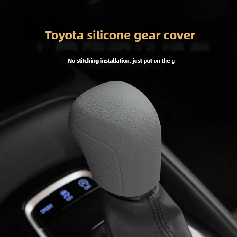 Auto Silikon Automatische Schaltknauf Abdeckung Antislip Shifter Knopf Universal Fit Shifter Griff Für Toyota C-HR Für Camry corolla