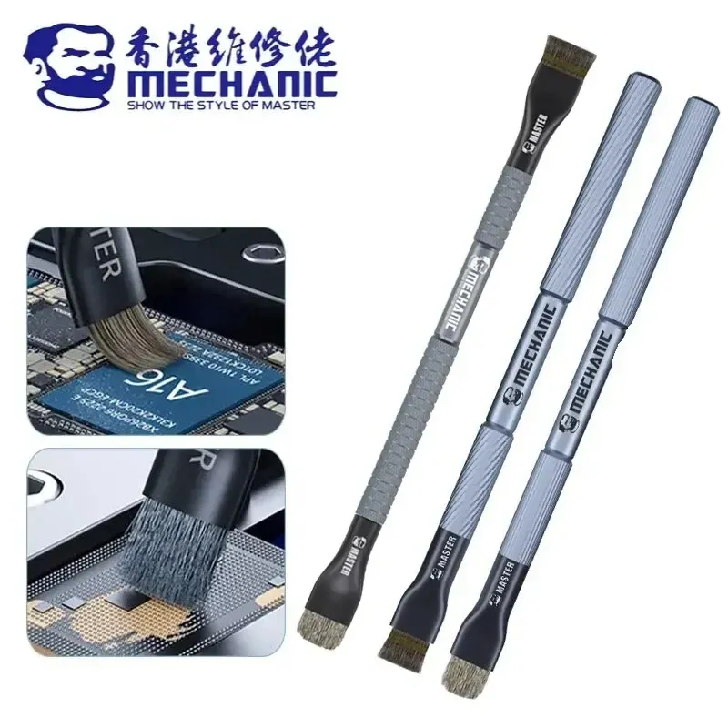 Mechaniker Stahlbürste Motherboard Chip Kleber Entfernung IC Pad Reinigung PCB CPU Sauber Staub PCB BGA Reparatur Lötbürste