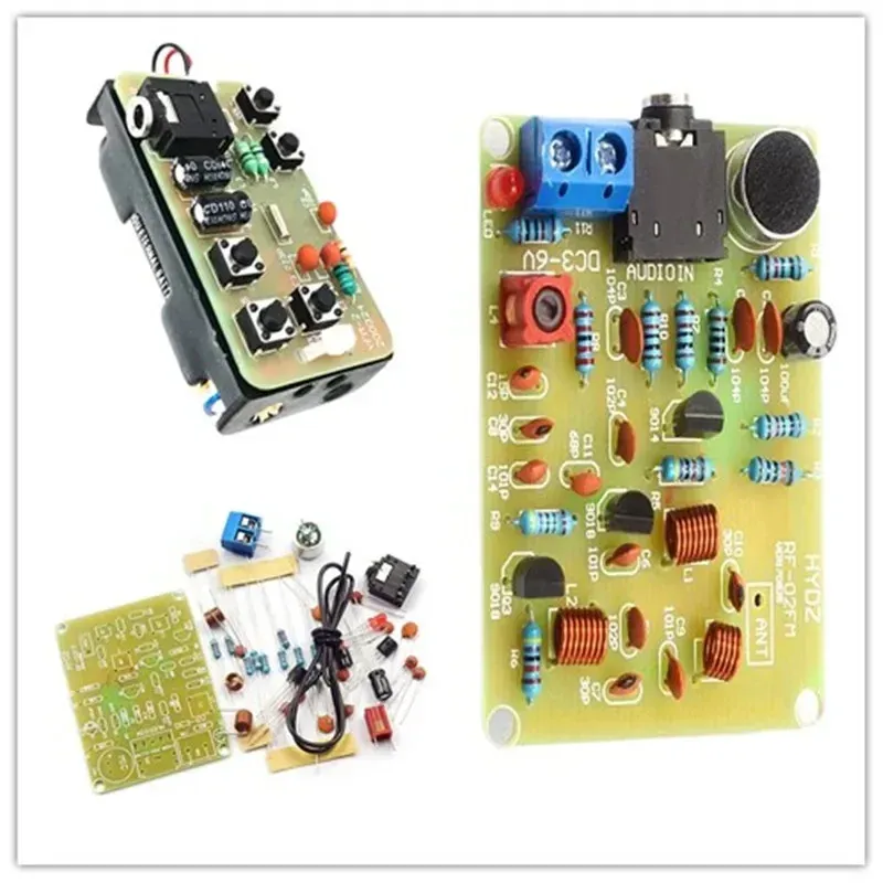 76-108 MHz FM Stereo Radio DIY Kit Drahtloses FM Sender- und Empfängermodul Frequenzmodulation Lötübungsprojekt