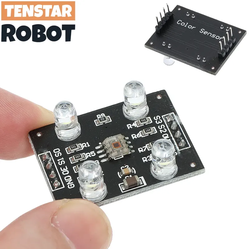 Farberkennungssensor TCS230 TCS3200 Farbsensormodul Zubehör für MCU DIY DC 3-5V Eingang