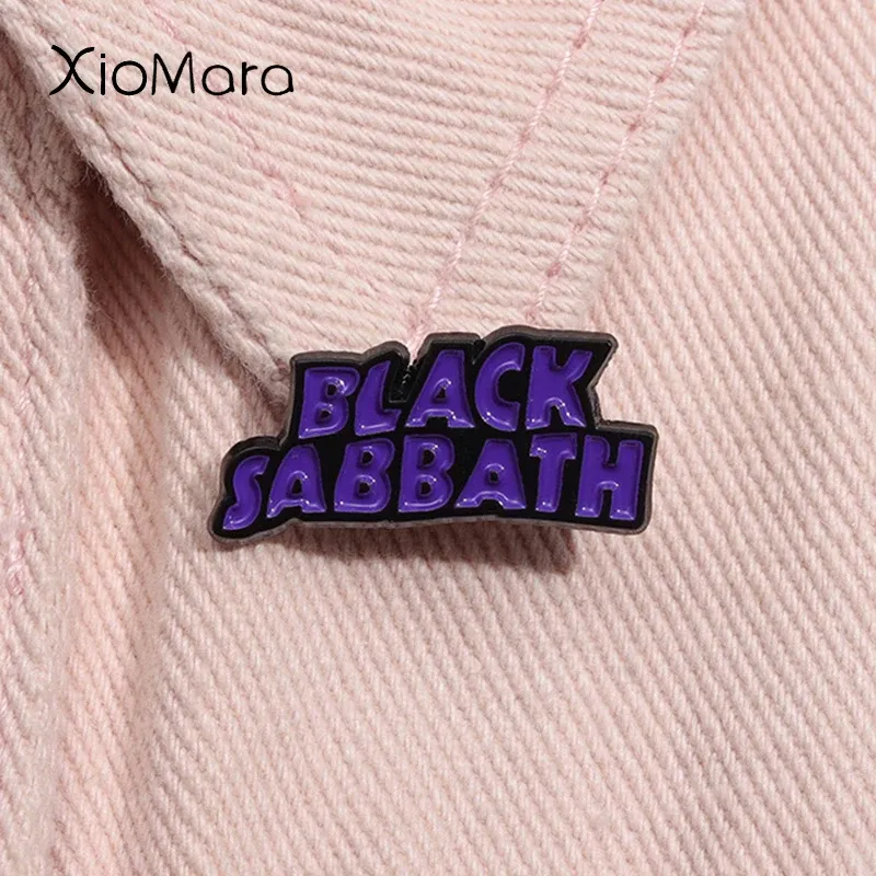 Rock Band Heavy Metal Musik Emaille Pin Black Sabbath Black Lives Matter Metall Brosche Revers Abzeichen Schmuck Geschenke für Fans Freunde
