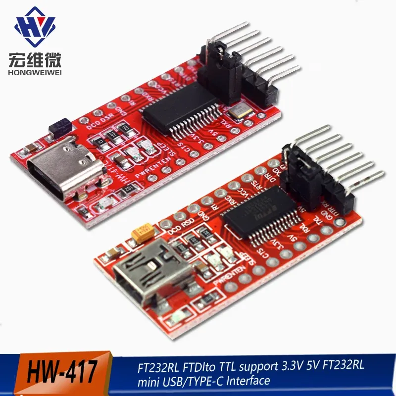 FT232RL FTDI USB 3,3 V 5,5 V zu TTL Serielles Adaptermodul für Arduino FT232 Pro Mini USB ZU TTL 232
