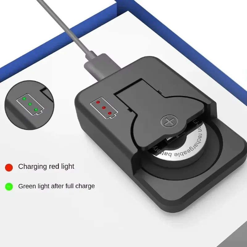 Knopfbatterieladegerät mit LED-Anzeige, tragbares Ladegerät, universell für LIR2016 LIR2025 LIR2032 Zubehör