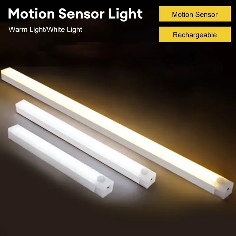 LED Bar Licht Bewegungs sensor Nachtlicht drahtlos unter Schrank Lichter für Küchen schrank Schrank Kleider schrank Beleuchtung Schrank Licht