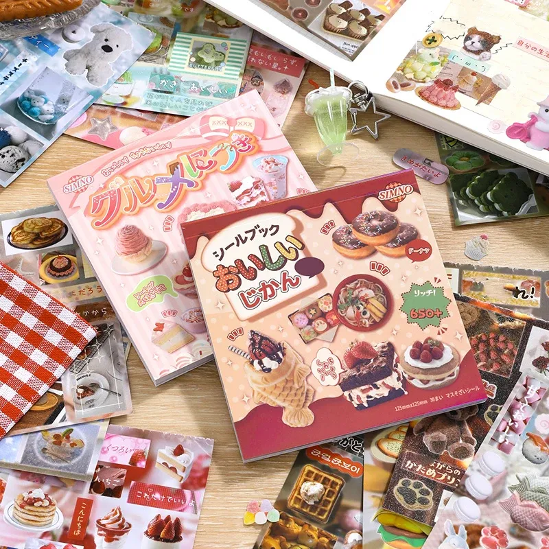 30 Fotos/Beutel, personalisierte Aufkleber, japanische Lebensmittel-Serie, Landschaftsbuch ist geeignet für DIY-Scrapbook-Album-Tagebuch ﻿