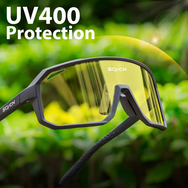SCVCN Neue Gelb Polarisierte Radfahren Sonnenbrille Männer Fahrrad MTB Fahren Gläser Frauen Outdoor Sport Wandern Angeln UV400 Gläser
