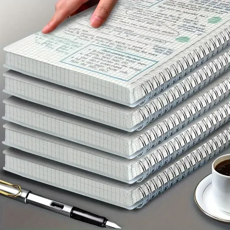 Grid Notizblock A5 Spiral Notebooks Skizzenbuch Entwurf Agenda Zeichnung Notebook Schreibblöcke Büro Schule Liefert